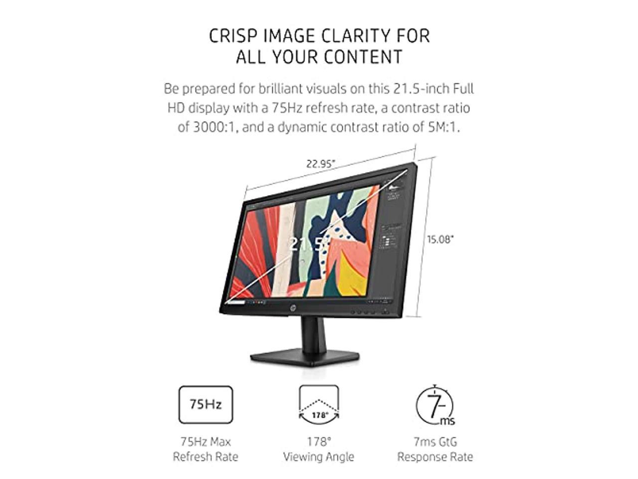 2-18 HP V222VB 22″ LED Monitor