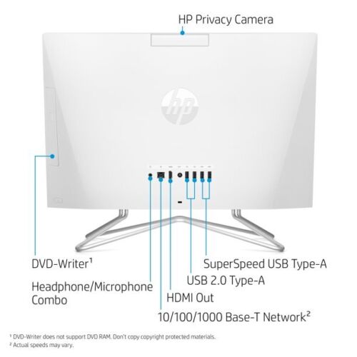 HP 22-DF0003W All-in-One Celeron White - product image