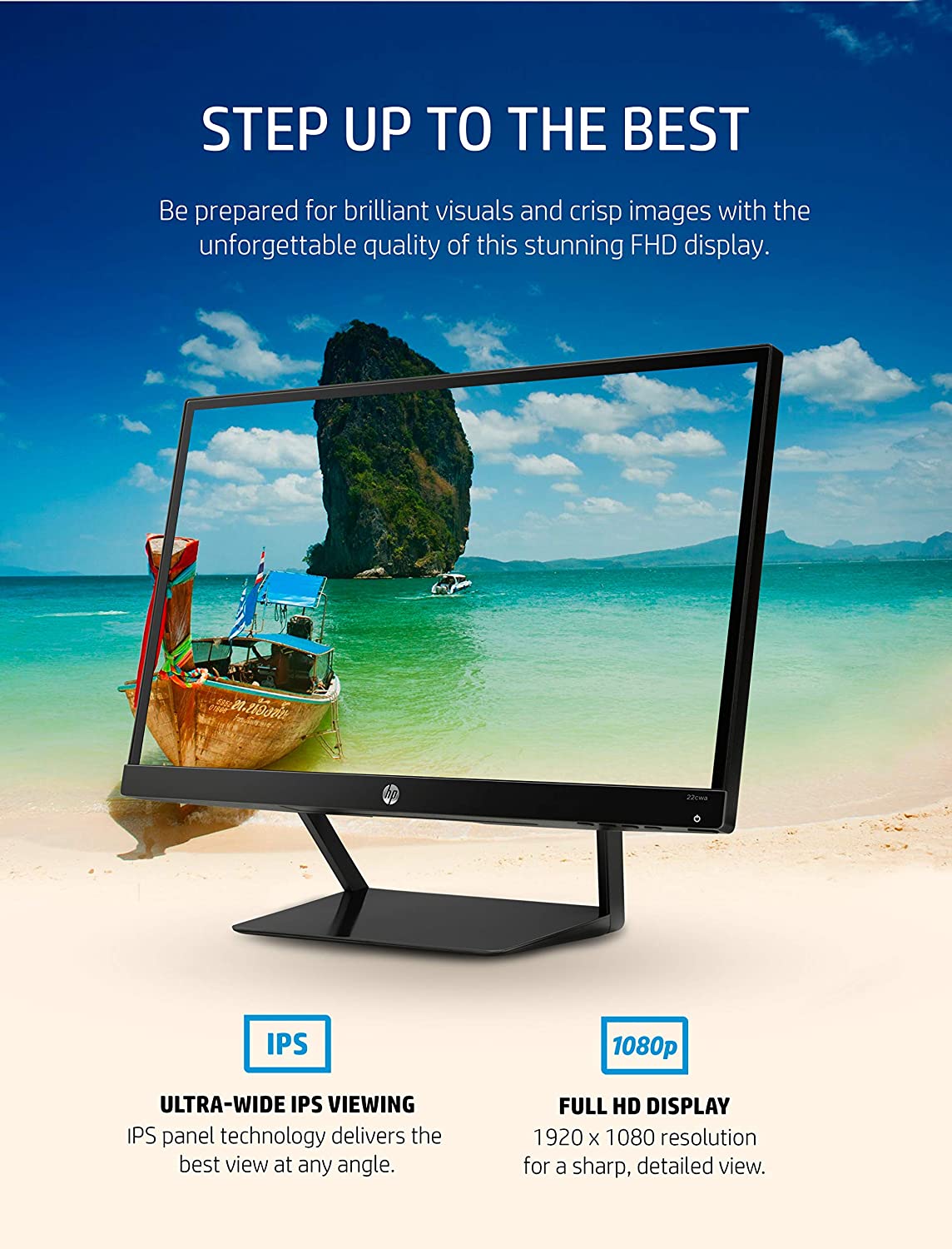 44-11 HP 22CWA 22″ LED Monitor - product image