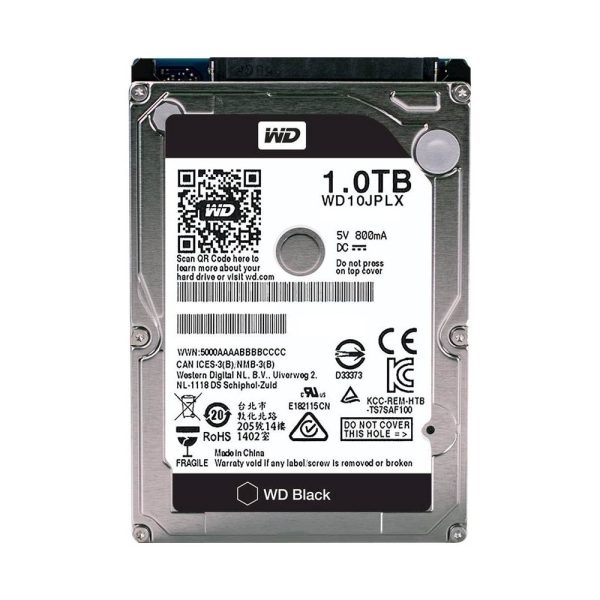 NOTEBOOK HARD DISK WD 1TB BLACK 2.5″ SATA