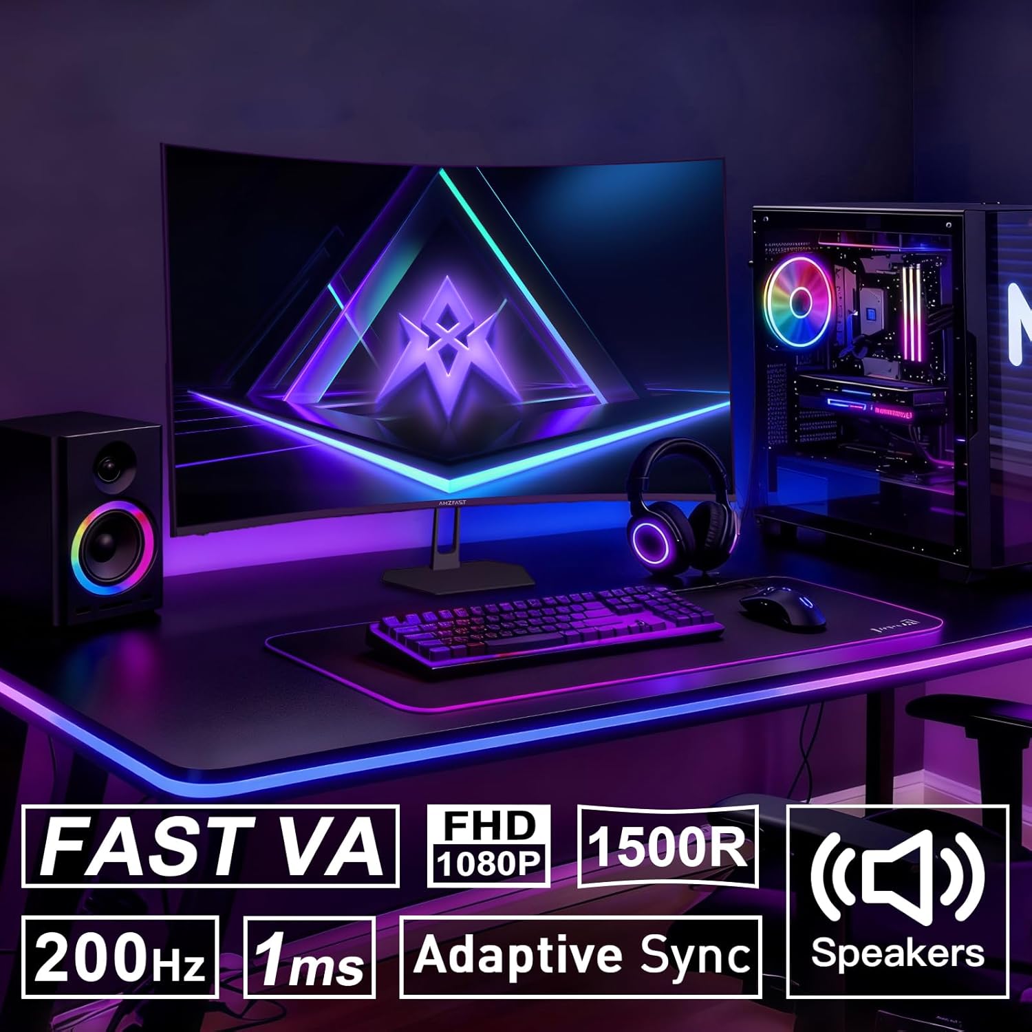 71FcKP8mkJL_AC_SL1500_ Amazon AMZG27C1 27" Curved Gaming Monitor - product image