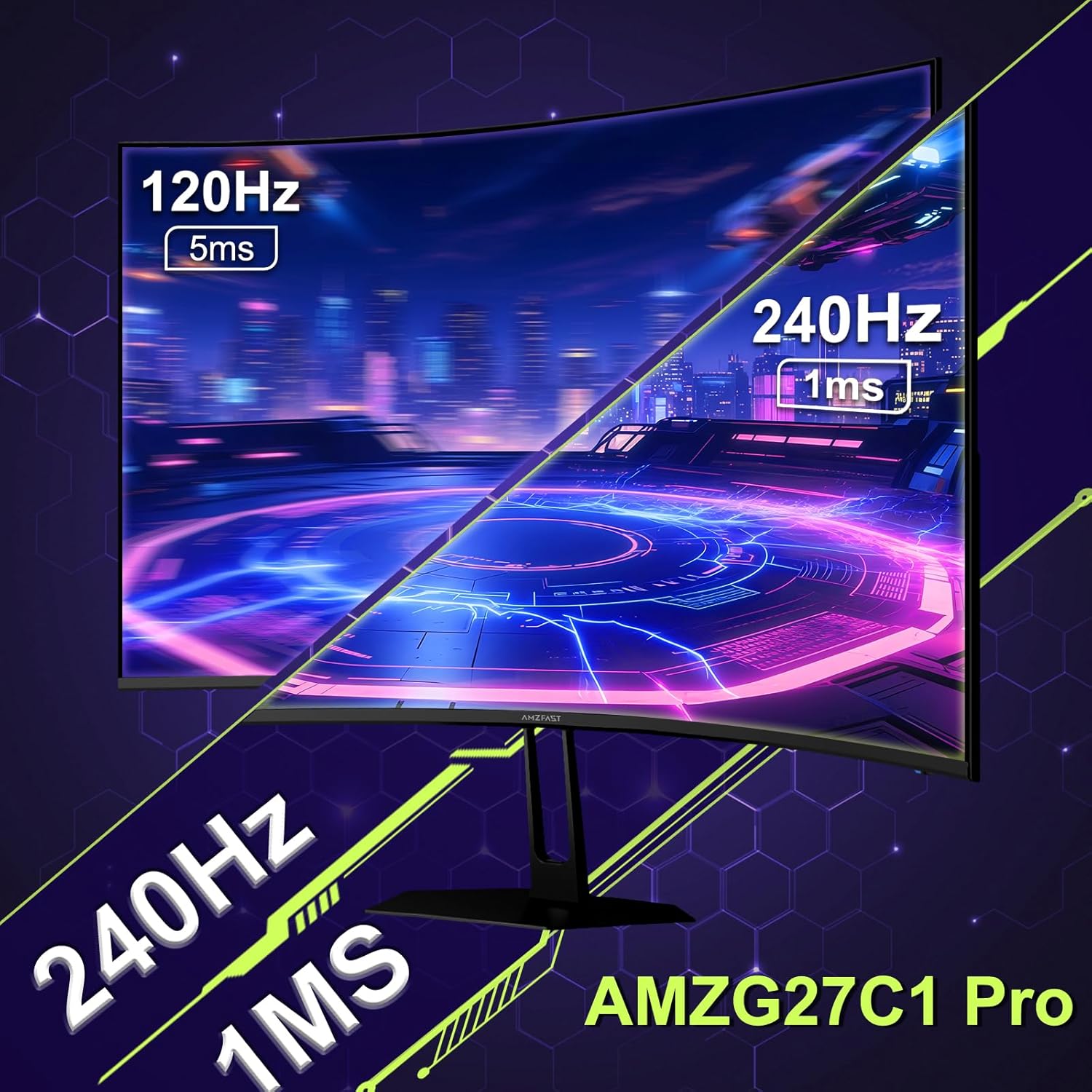 71aWuD9WeL_AC_SL1500_ Amazon AMZG27C1 Pro 27" Curved Gaming Monitor - product image