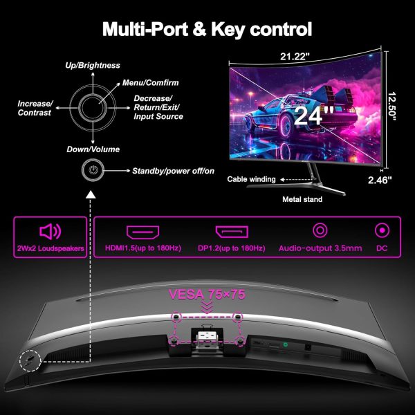 MiniFire MFG24C1 Gaming Curved 24" Monitor - product image