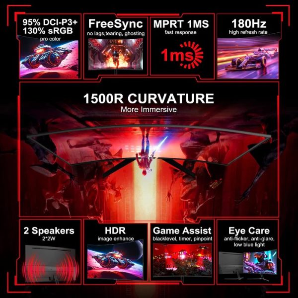 MiniFire MFG27C1 27” Curved Monitor - product image