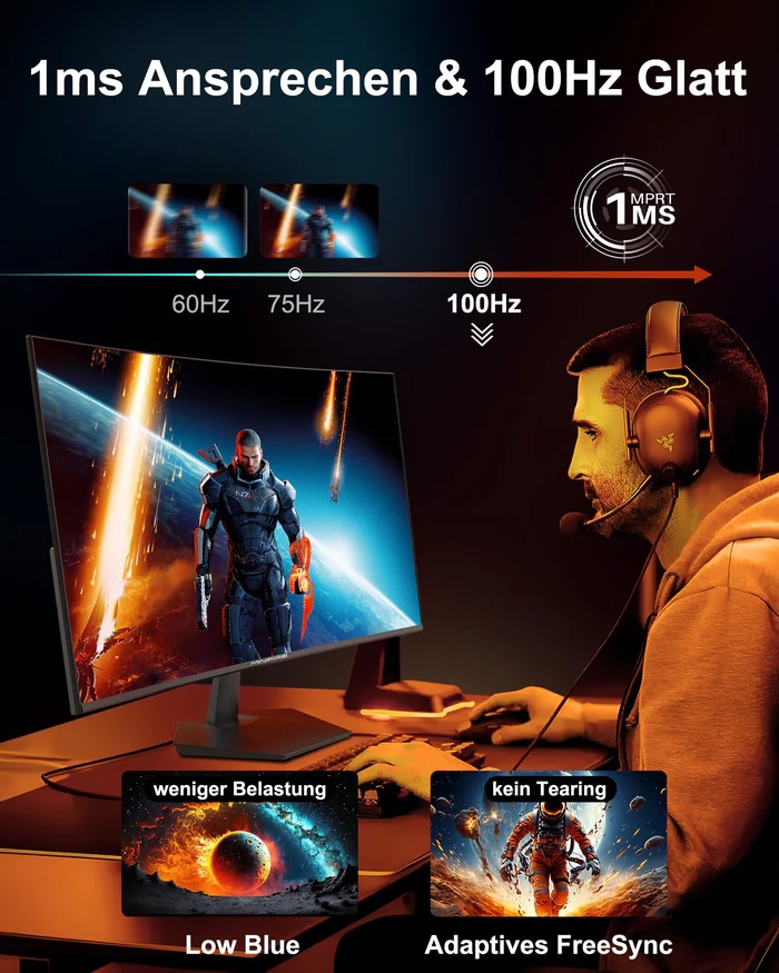 L MiniFire MF24C1 Curved 24" Monitor - product image