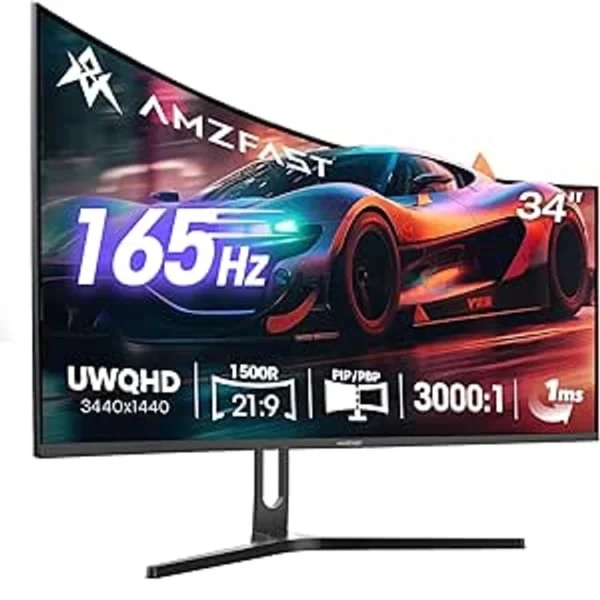 AMAZON AMZG34C5Q 34″ Curved Gaming Monitor
