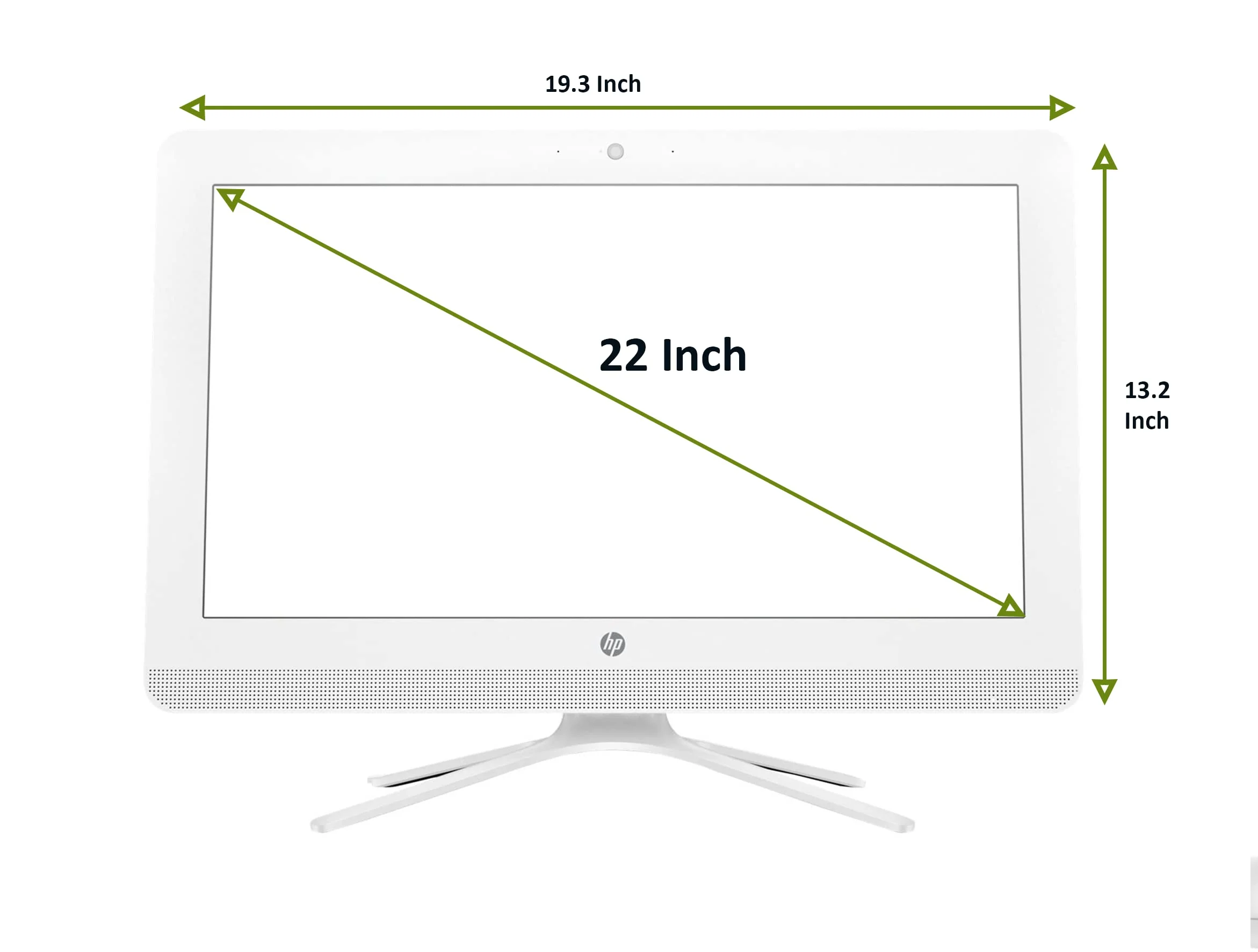 W4-1-1 HP Pavilion 22-C0009 All-in-One AMD A9 22" White - product image