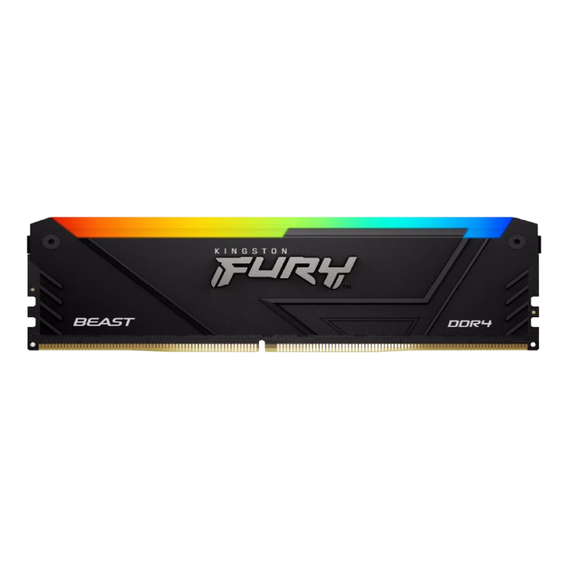 Kingston-Fury-Beast-DDR4-RGB Kingston FURY BEAST 8GB DDR4-3200 CL16 Black RGB