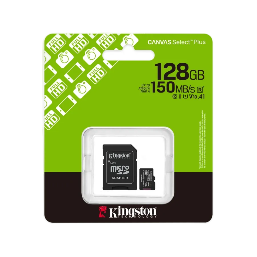 microsd128 Kingston 128GB Canvas Select Plus microSDXC Card